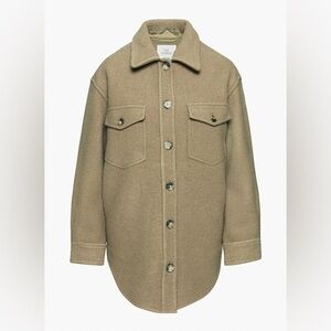 Wilfred Free (Aritzia) The Ganna Shirt Jacket in Taupe Beige Size Small